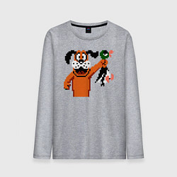 Лонгслив хлопковый мужской Duck Hunt, цвет: меланж