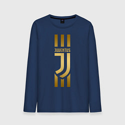 Лонгслив хлопковый мужской JUVENTUS, цвет: тёмно-синий