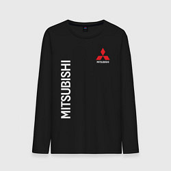 Лонгслив хлопковый мужской MITSUBISHI, цвет: черный