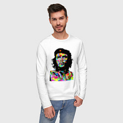 Лонгслив хлопковый мужской Che, цвет: белый — фото 2