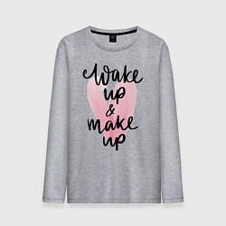 Мужской лонгслив Wake up & Make up