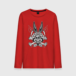Лонгслив хлопковый мужской Bugs Bunny, цвет: красный