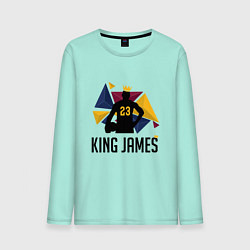 Лонгслив хлопковый мужской King James цвета мятный — фото 1
