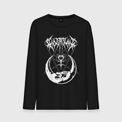 Лонгслив хлопковый мужской GHOSTEMANE, цвет: черный