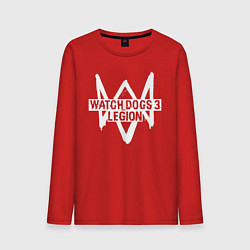 Лонгслив хлопковый мужской Watch Dogs: Legion цвета красный — фото 1