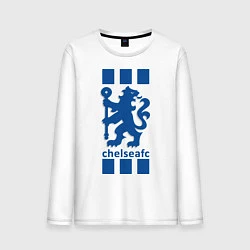 Лонгслив хлопковый мужской Chelsea FC, цвет: белый