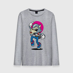 Лонгслив хлопковый мужской Hipster, цвет: меланж