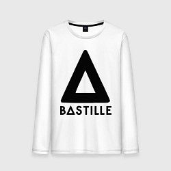 Лонгслив хлопковый мужской Bastille, цвет: белый