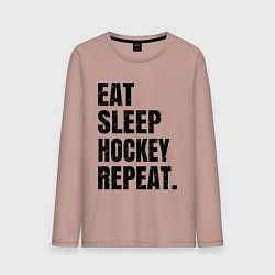 Мужской лонгслив EAT SLEEP HOCKEY REPEAT