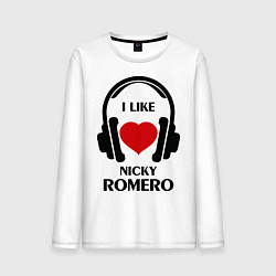 Мужской лонгслив I like Nicky Romero