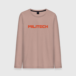 Лонгслив хлопковый мужской Militech, цвет: пыльно-розовый