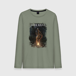Лонгслив хлопковый мужской Dark Souls Remastered, цвет: авокадо