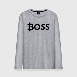 Мужской лонгслив БИТКОИН ДЕД BITCOIN BOSS