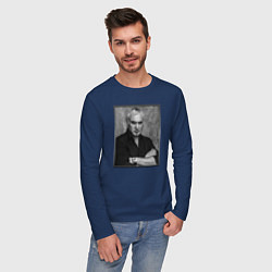 Лонгслив хлопковый мужской Валерий Меладзе, цвет: тёмно-синий — фото 2