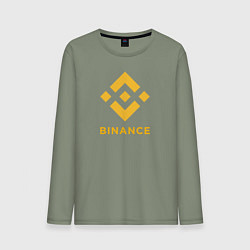 Мужской лонгслив BINANCE БИНАНС БИРЖА