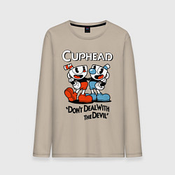 Мужской лонгслив Cuphead, Dont deal with devil