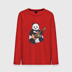 Мужской лонгслив Панда гитарист Panda Guitar
