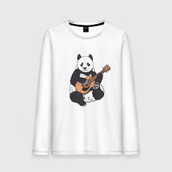 Мужской лонгслив Панда гитарист Panda Guitar