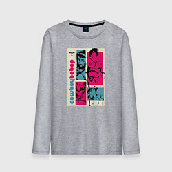 Лонгслив хлопковый мужской Cowboy Bebop, цвет: меланж
