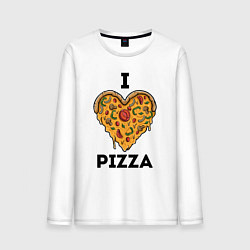 Мужской лонгслив I LOVE PIZZA Я ЛЮБЛЮ ПИЦЦУ Z