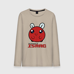 Лонгслив хлопковый мужской The binding of isaac Monsters, цвет: миндальный