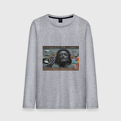 Лонгслив хлопковый мужской Сальвадор Дали, цвет: меланж
