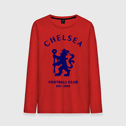 Лонгслив хлопковый мужской Chelsea Est. 1905, цвет: красный