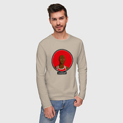 Лонгслив хлопковый мужской Retro Jordan, цвет: миндальный — фото 2