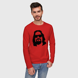 Лонгслив хлопковый мужской Большой Лебовски Big Lebowski, цвет: красный — фото 2