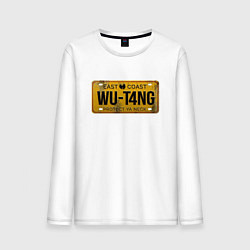 Лонгслив хлопковый мужской Wu-Tang - East Coast, цвет: белый