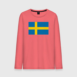 Мужской лонгслив Швеция Флаг Швеции