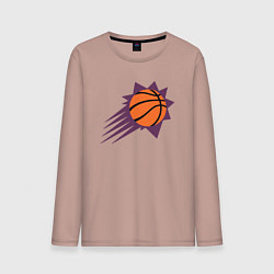 Лонгслив хлопковый мужской Suns Basket, цвет: пыльно-розовый