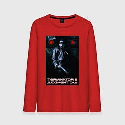 Лонгслив хлопковый мужской Terminator JD, цвет: красный