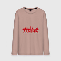 Мужской лонгслив Armenia in Red