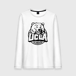 Лонгслив хлопковый мужской UCLA, цвет: белый