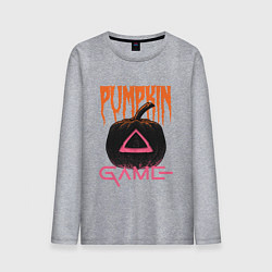 Лонгслив хлопковый мужской Pumpkin Game, цвет: меланж