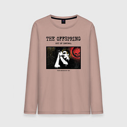 Лонгслив хлопковый мужской The Offspring out of control, цвет: пыльно-розовый