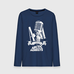 Лонгслив хлопковый мужской Arctic Monkeys, рок, цвет: тёмно-синий