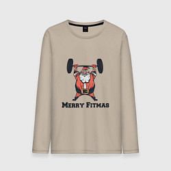 Мужской лонгслив Merry Fitmas