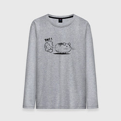 Лонгслив хлопковый мужской Хома Paf!, цвет: меланж