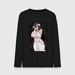 Лонгслив хлопковый мужской Альбедо Albedo Повелитель, цвет: черный