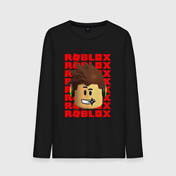 Мужской лонгслив ROBLOX RED LOGO LEGO FACE