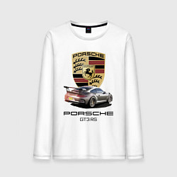 Лонгслив хлопковый мужской Porsche GT 3 RS Motorsport цвета белый — фото 1