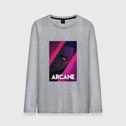 Лонгслив хлопковый мужской Arcane Neon, цвет: меланж