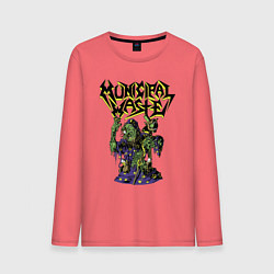 Лонгслив хлопковый мужской Municipal Waste - a witchs Dream, цвет: коралловый
