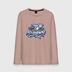 Мужской лонгслив Wilmington sharks -baseball team