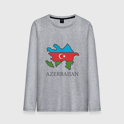 Лонгслив хлопковый мужской Map Azerbaijan, цвет: меланж
