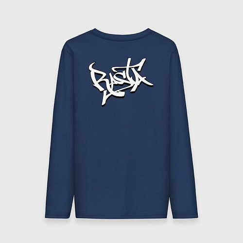 Мужской лонгслив Jam lioN / Тёмно-синий – фото 2