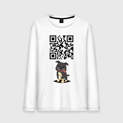 Мужской лонгслив Sex, milk, rock n roll! QR code!