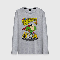 Лонгслив хлопковый мужской Booger boy, цвет: меланж